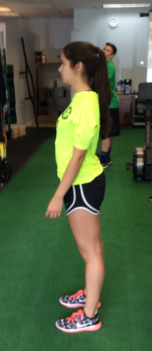 Young athlete training for speed